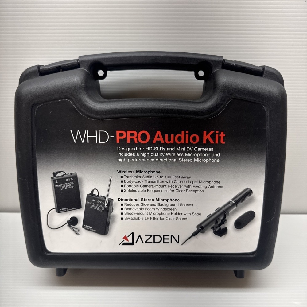Azden WHD-PRO Pro Series Stereo Audio System Kit for HD SLR's & Mini DV Cameras